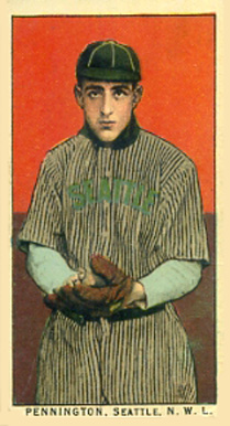 1910 Obak Pennington, Seattle N.W.L. # Baseball Card
