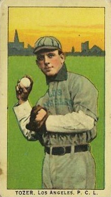 1910 Obak Tozer, Los Angeles P.C.L. # Baseball Card