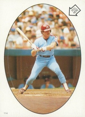 1986 O-Pee-Chee Stickers Mike Schmidt #114 Baseball Card