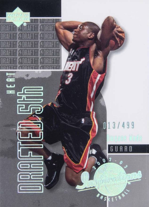 2002 Upper Deck Inspirations Dwyane Wade #160 Basketball Card