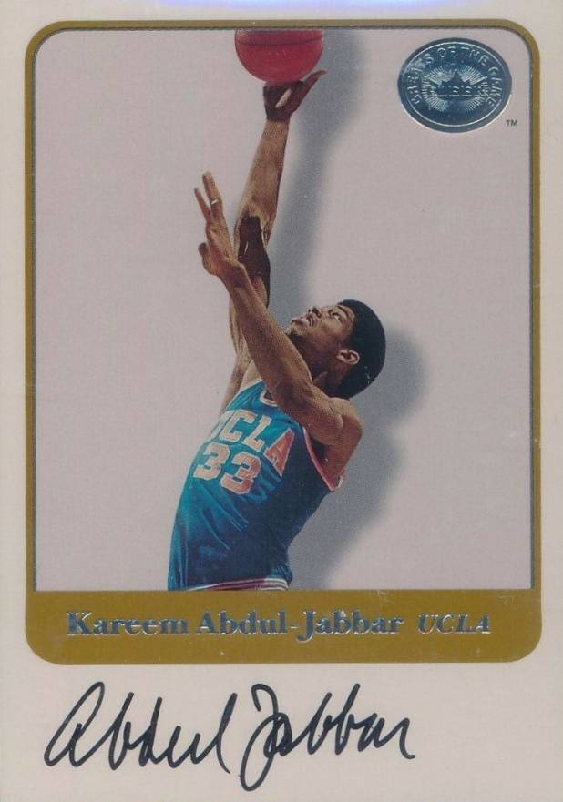 2001 Fleer Greats of the Game Autographs Kareem Abdul-Jabbar # Basketball Card