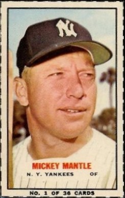 1964 Bazooka Mickey Mantle #1 Baseball Card