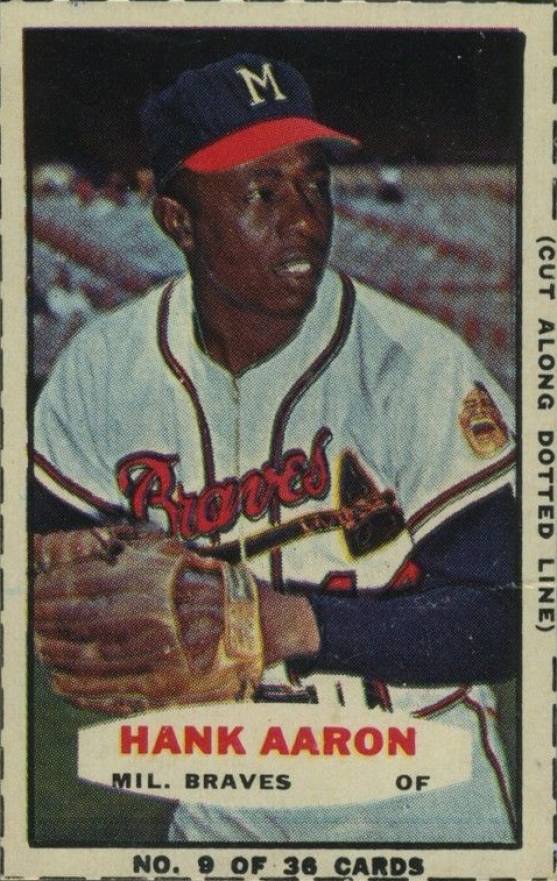 1964 Bazooka Hank Aaron #9 Baseball Card