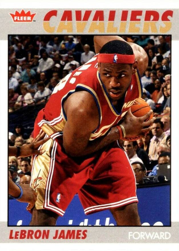 2007 Fleer 1987 Retro LeBron James #66 Basketball Card