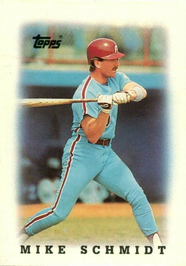1988 Topps Mini League Leaders Mike Schmidt #67 Baseball Card