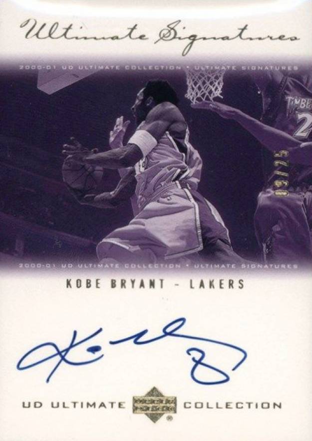 2000 Ultimate Collection Ultimate Signatures  Kobe Bryant #KB-G Basketball Card