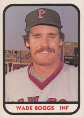 1981 TCMA Pawtucket Red Sox Wade Boggs #15 Baseball Card