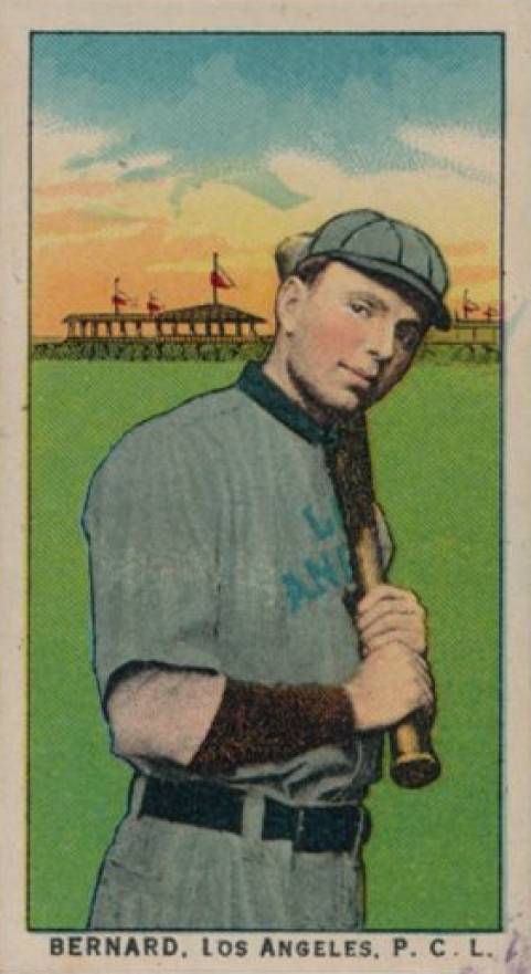 1911 Obak Red Back Bernard, Los Angeles, P.C.L. # Baseball Card