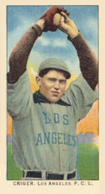 1911 Obak Red Back Criger, Los Angeles. P.C.L. # Baseball Card