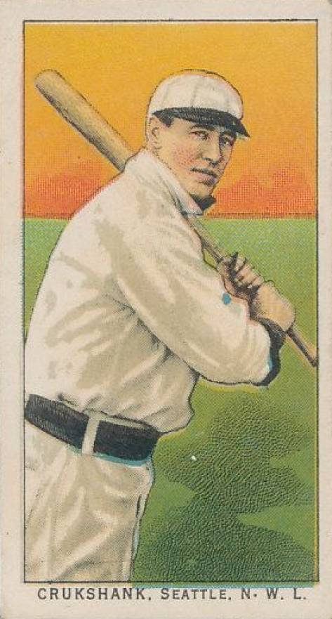 1911 Obak Red Back Crukshank, Seattle, N.W.L. # Baseball Card