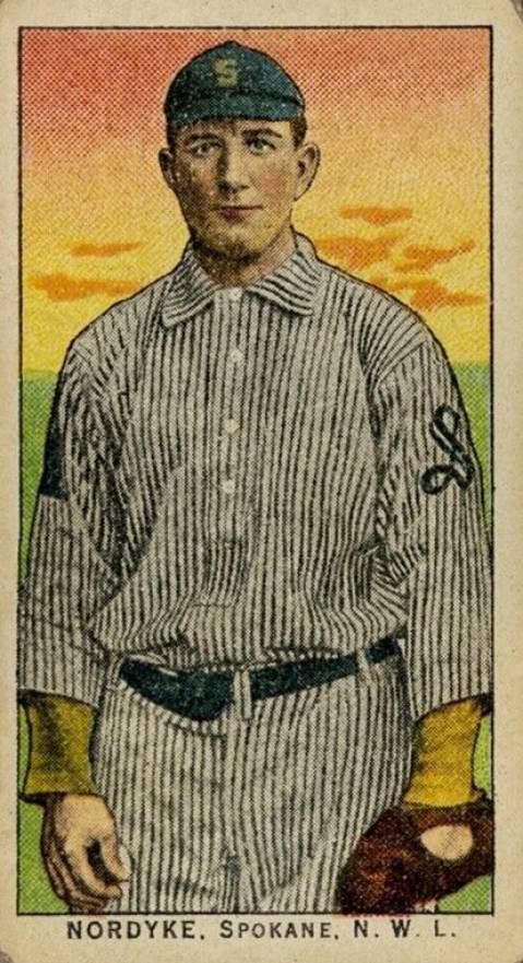 1911 Obak Red Back Nordyke, Spokane. N.W.L. # Baseball Card