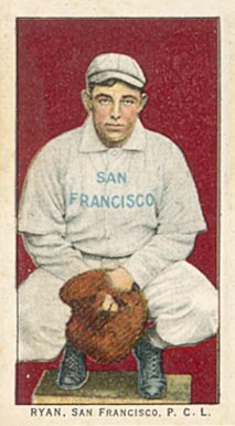 1911 Obak Red Back Ryan, San Francisco P.C.L. # Baseball Card