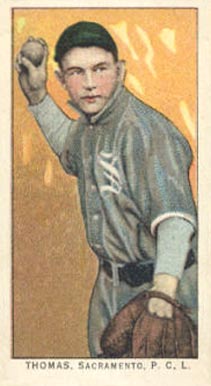 1911 Obak Red Back Thomas, Sacramento P.C.L. # Baseball Card