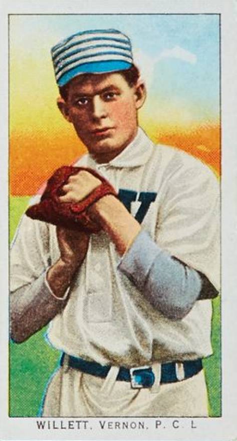1911 Obak Red Back Willett, Vernon, P.C.L. # Baseball Card