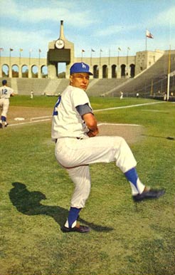 1959 L.A. Dodgers Postcards Johnny Podres #903 Baseball Card