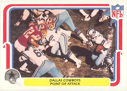 1980 Fleer Team Action Dallas Cowboys #13 Football Card