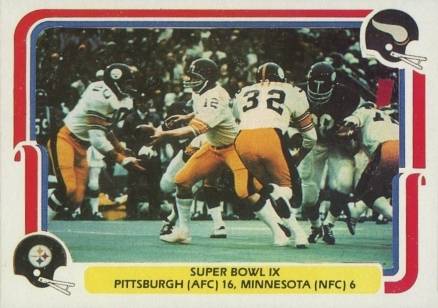 1980 Fleer Team Action Super Bowl IX #65 Football Card