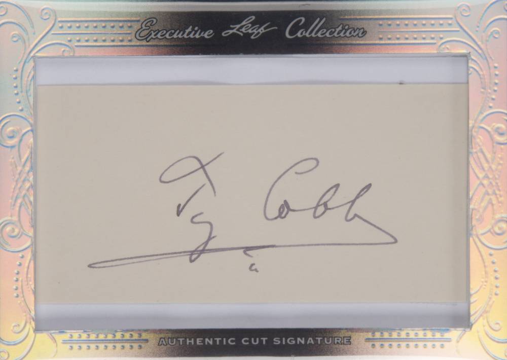 2016 Leaf Executive Collection Cut Signatures Ty Cobb #TC Baseball Card