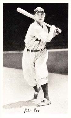 1936 National Chicle Fine Pens Pete Fox #40 Baseball Card