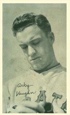 1936 National Chicle Fine Pens Arky Vaughn #102 Baseball Card