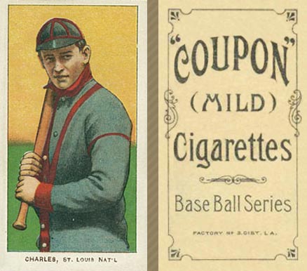 1910 Coupon Cigarettes (Type 1) Chappie Charles #10 Baseball Card