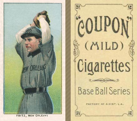 1910 Coupon Cigarettes (Type 1) Charlie Fritz #24 Baseball Card