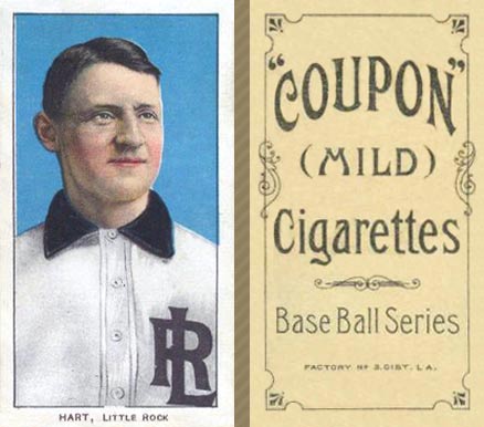 1910 Coupon Cigarettes (Type 1) Bill Hart #26 Baseball Card
