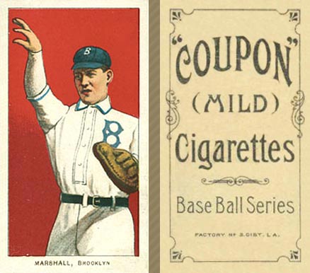 1910 Coupon Cigarettes (Type 1) Doc Marshall #42 Baseball Card