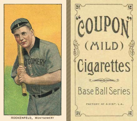 1910 Coupon Cigarettes (Type 1) Ike Rockenfeld #57 Baseball Card
