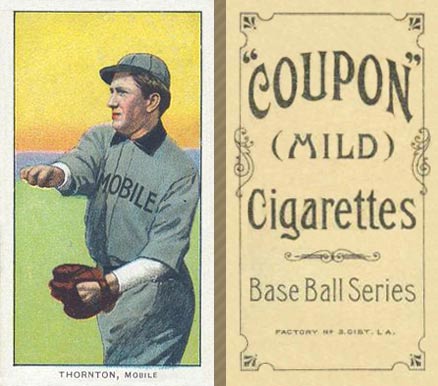 1910 Coupon Cigarettes (Type 1) Woodie Thornton #66 Baseball Card