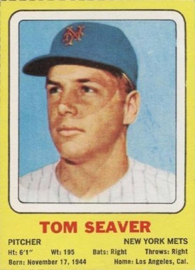 1970 Transogram Hand Cut Tom Seaver # Baseball Card