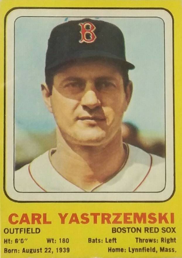 1970 Transogram Hand Cut Carl Yastrzemski # Baseball Card