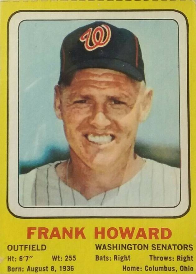 1970 Transogram Hand Cut Frank Howard # Baseball Card