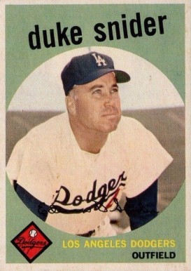 1959 Venezuelan Topps Duke Snider #20 Baseball Card