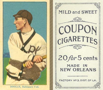 1914 Coupon Cigarettes (Type 2) Mickey Doolan #55 Baseball Card