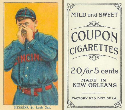 1914 Coupon Cigarettes (Type 2) Huggins, St. Louis Nat. #82 Baseball Card