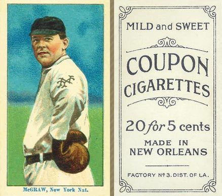 1914 Coupon Cigarettes (Type 2) McGraw, New York Nat. #113 Baseball Card
