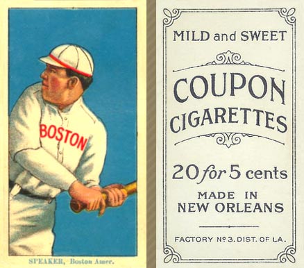1914 Coupon Cigarettes (Type 2) Speaker, Boston Amer. #158 Baseball Card