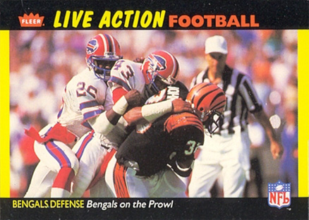 1987 Fleer Team Action Bengals- On the prowl #8 Football Card