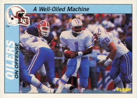 1988 Fleer Team Action Oilers- A well oiled machine #19 Football Card