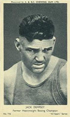 1954 A & BC All Sport Series Jack Dempsey #116 Other Sports Card