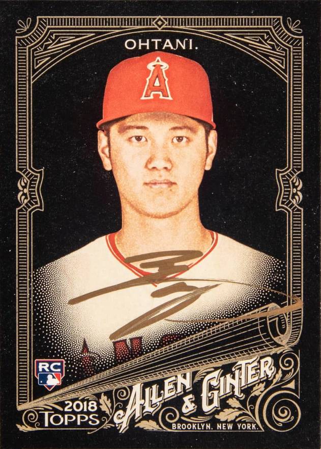 2018 Topps Allen & Ginter X  Shohei Ohtani #100 Baseball Card