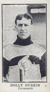 1912 Imperial Tobacco Lacrosse Black & White Dolly Durkin #2 Hockey Card