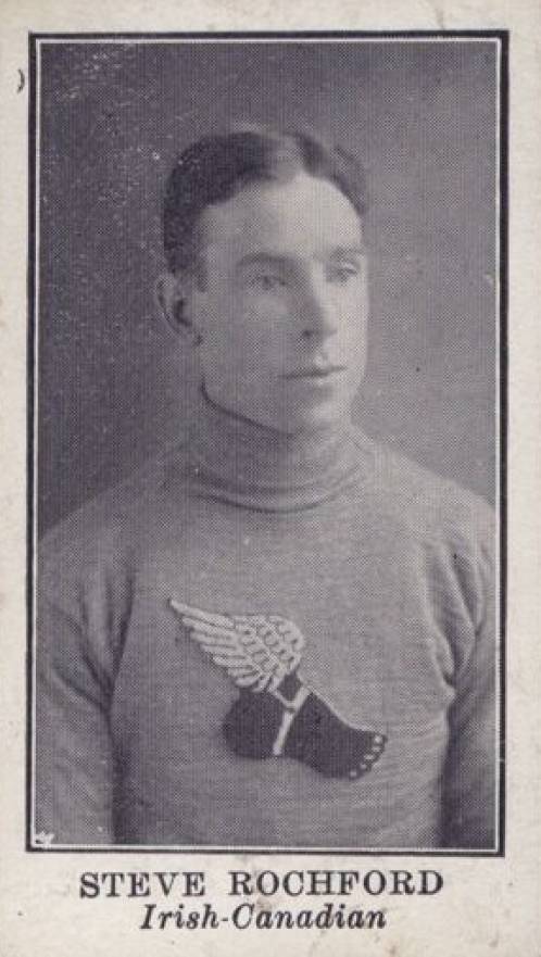 1912 Imperial Tobacco Lacrosse Black & White Steve Rochford #47 Hockey Card