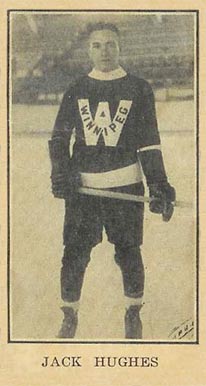 1928 Paulin's Candy Jack Hughes #66 Hockey Card