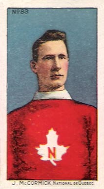 1910 Imperial Tobacco J. McCormick, National de Quebec #83 Hockey Card