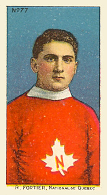 1910 Imperial Tobacco R. Fortier National De Quebec #77 Hockey Card