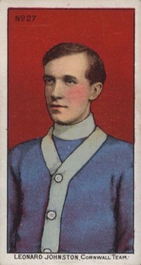 1910 Imperial Tobacco Leonard Johnston #27 Hockey Card