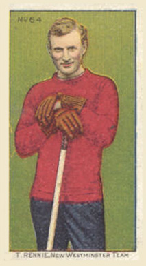 1910 Imperial Tobacco T. Rennie #64 Hockey Card