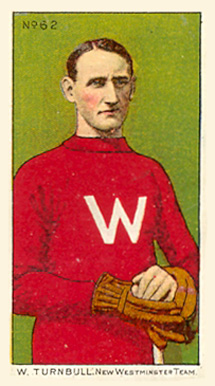 1910 Imperial Tobacco W. Turnbull New Westminster Team #62 Hockey Card